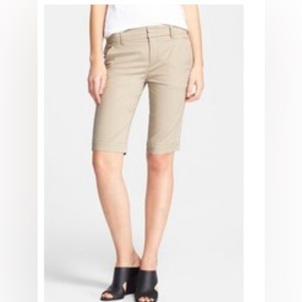 Vince Bermuda Shorts Side Buckle Cotton Size 12 NEW - Picture 10 of 10